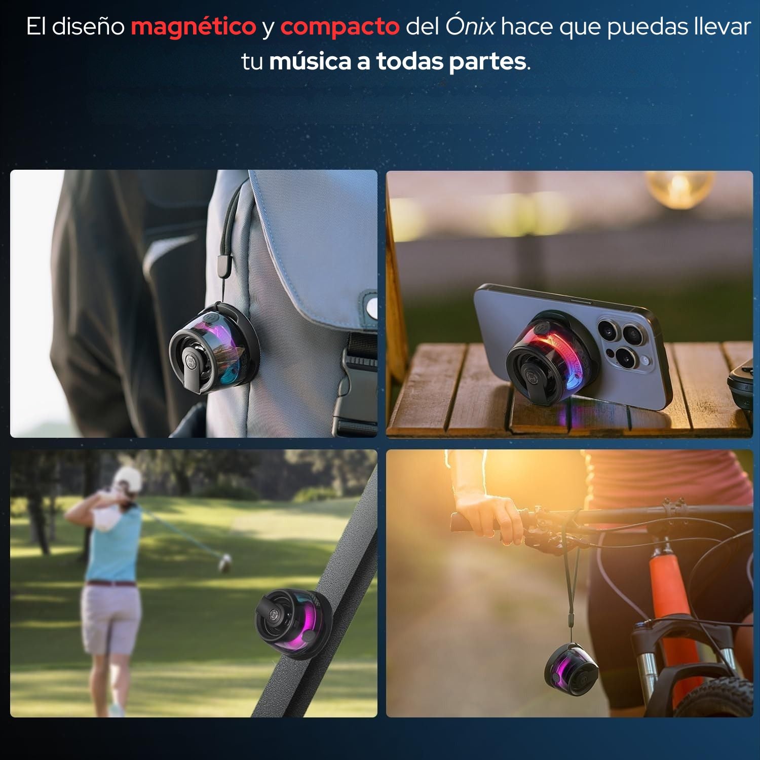 Altavoz Bluetooth Magnético Ónix