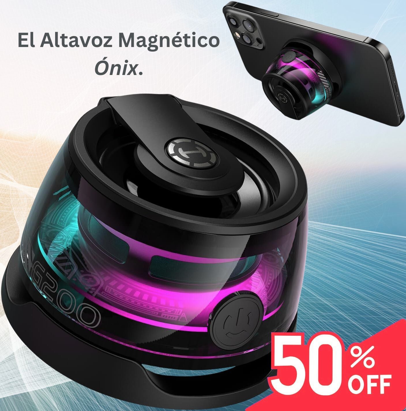 Altavoz Bluetooth Magnético Ónix